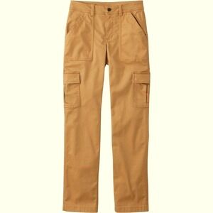 L.L.Bean Dark Khaki‎ Petite Cargo Pants Plus Size 18